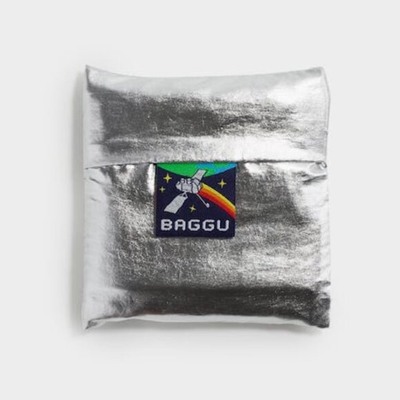 NWT Standard Baggu - Space Logo Silver - Picture 3 of 5